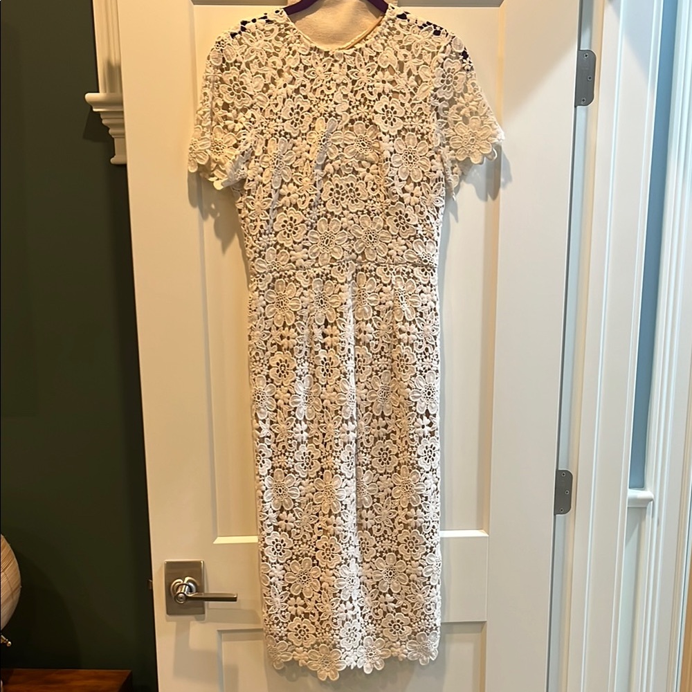 Shoshanna White Lace Dress